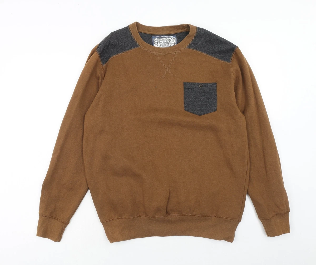 Sweat Homme Twisted Soul Taille M - Noir Et Blanc, Manches Longues - Occasion Très Bon état - Coupe Regular