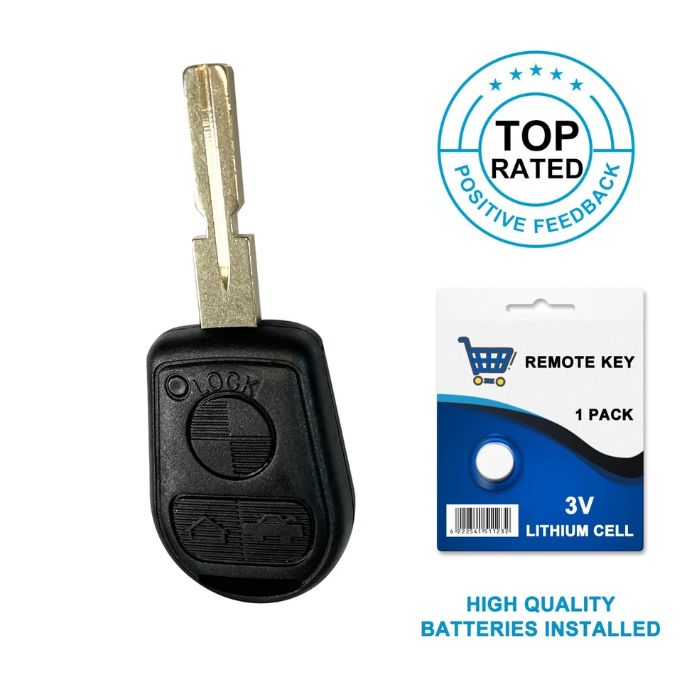 Remote Key Car Fob For 1996 -1999 318ti 323i 328i 328is 528i M3 Z3 LX8FZV - Image 2 of 3
