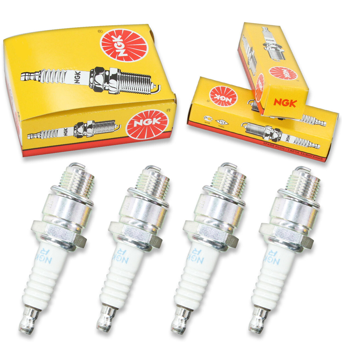 8 X Spark Plugs Made In Japan NGK Standard 3722 BR5HS 3722 BR5HS Tune Up Kit Set - Foto 8