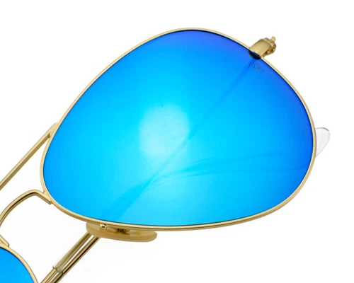 Ray-Ban RB3025 Aviator Flash Gold Rahmen Blau Flash Linse 58mm - Bild 5 von 5