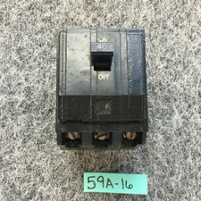 SQUARE D QO340 40 AMP 3 POLE 240V CIRCUIT BREAKER METAL FOOT 1 YEAR WARRANTY