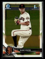 2018 Bowman Draft #BDC-80 Blake Rivera Chrome Card San Francisco Giants