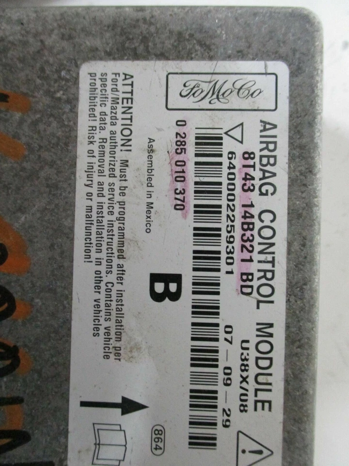 Módulo de sistema de retención Ford Edge SRS 2007 2008 2009 2010 BOLSA DE AIRE 8T43-14B321-BD Foto 2 de 2