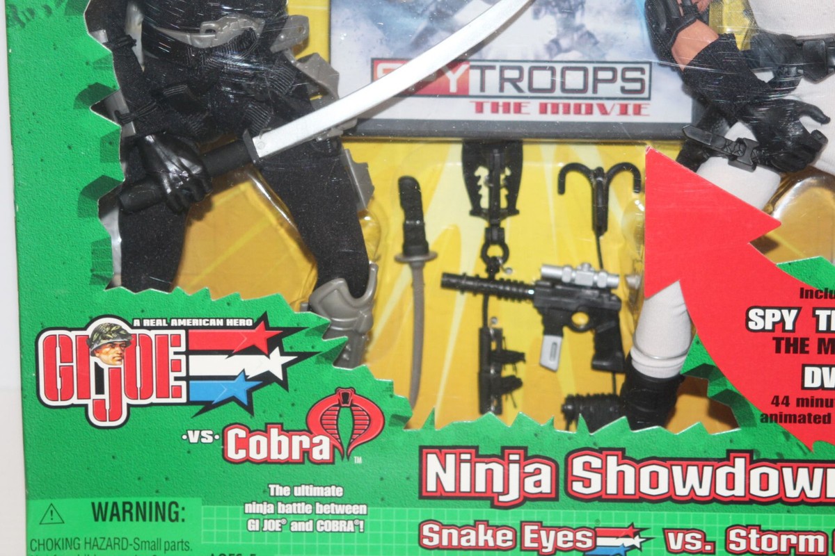 NINJA SHADOWDOWN スネークアイVSストームシャドウ フィギュア Amazon | G.I. Joe レトロコレクション スネークアイズと
