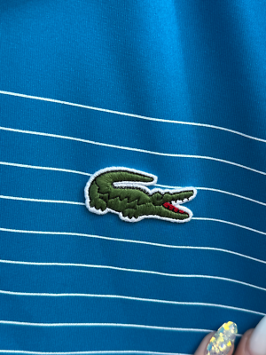 【LACOSTE】 3. POLO SHIRT (size3) RODDICK LACOSTE Andy Roddick Tennis Polo Shirt Mens Small 3 Blue White