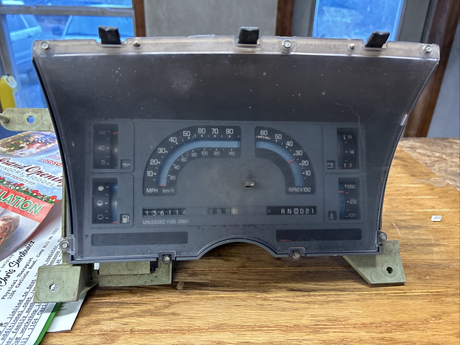 86 87 88 Chevy S10 S15 Blazer GMC Gauge Cluster with Tach 136K 2.8 6Cyl