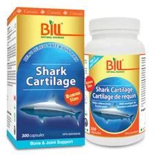 Bill Natural Sources Shark Cartilage Chondroitin Bone Joint Pain 300 Caps NEW