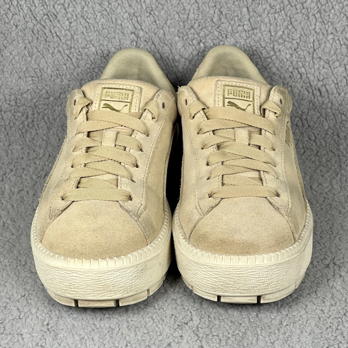 Puma trace platform tan Clearance