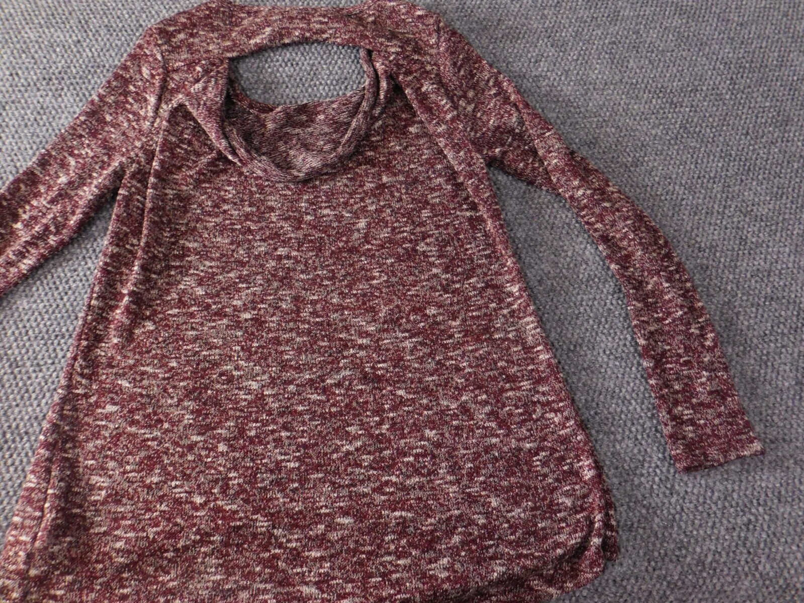 Red Sweater Large pullover stretch  pullover top - image 8