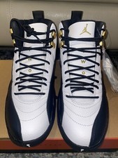 Nike Jordan 12 Retro "Royalty" White/Metallic Gold-Black CT8013 170 Men Size 8