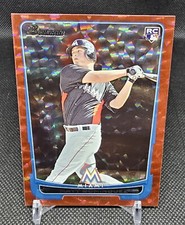 2012 Bowman Red Ice /25 Matt Dominguez #205 Rookie RC Miami Florida Marlins 