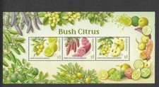 AUSTRALIA BUSH CITRUS PLANTS FRUITS NATURE MNH MIN SHEEET 2019