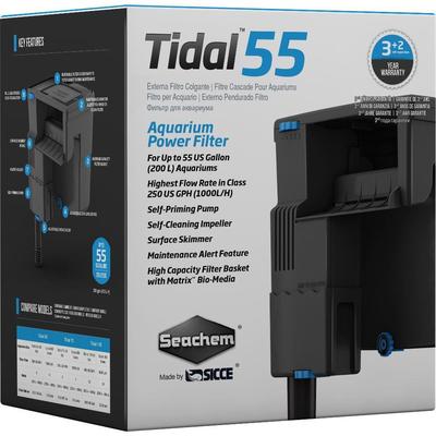 SEACHEM TIDAL 55 HOB POWER FILTER  by SICCE  ( UP TO 55 GALLON )  