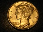 1943-D 90% Silver Mercury Head Dime CHOICE BU NORMAL SILVER COLOR         ^^^^^