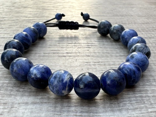 Grade A++ Edelstein Perlen verstellbar Armband 10 mm, echte Kristalle Armbänder - Bild 77 von 124