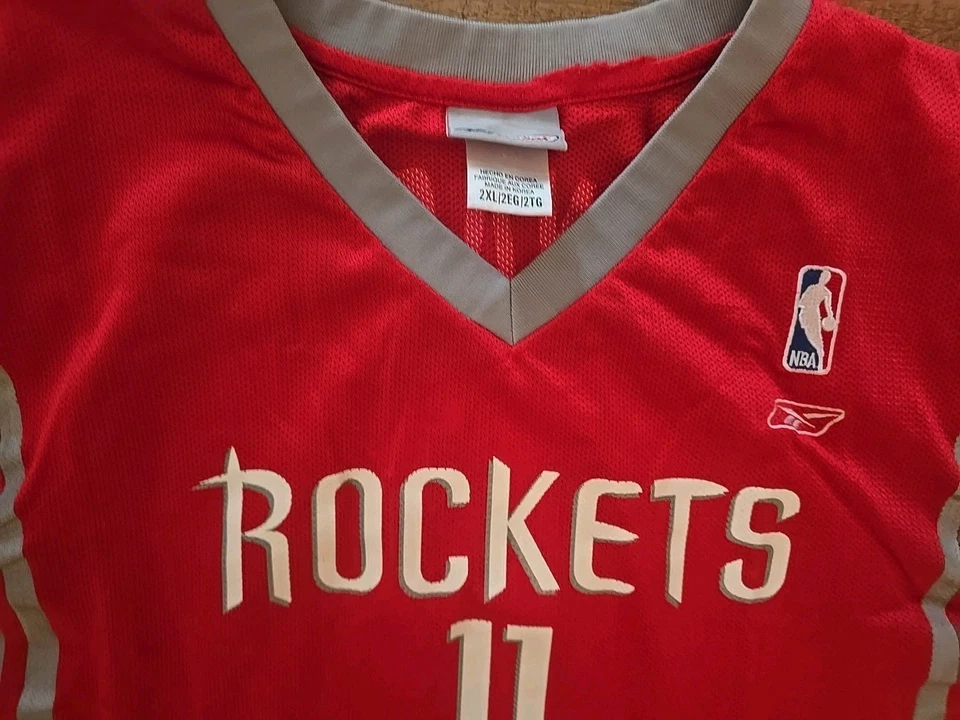 Camiseta de colección NBA Houston Rockets Reebok Red Swingman #11 Yao Ming XXL 2XL Foto 2 de 3