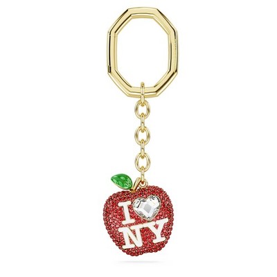 Swarovski Crystal I LOVE NY Key Ring, Red, Gold-Tone Plated 5671821