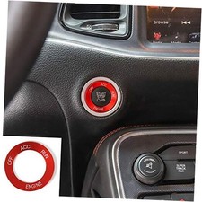 Aluminum Engine Start Stop Push Button Cover Trim Ring for Dodge Red