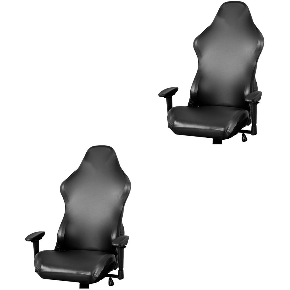 Computer Room Com Check 2 Sets Chair Covers for Computer Room Elastic Washablechair | eBay ...