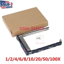 Lot HP 727695 2.5" NVMe HDD Tray Caddy DL380 DL360 ML110 ML350 G10 SAS SATA SSD