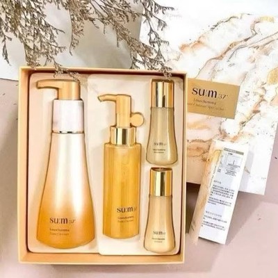 SU:M37 Skin Saver Essential Cleansing Foam Special Set 4 Items Cleanser K-Beauty
