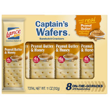 Lance Captain's Wafers Peanut Butter  Honey Sandwich Crackers