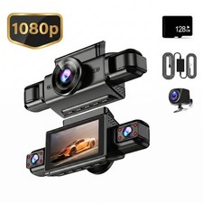 Dash Cam 4 Channel 360° Front Rear Inside Da...