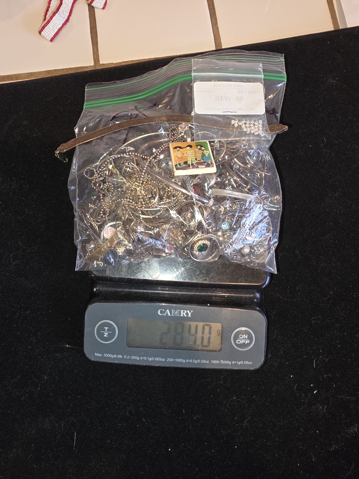 284 Grams! Sterling-925 Estate Jewelry Lot Vintage to now! Scrap And Wearable!