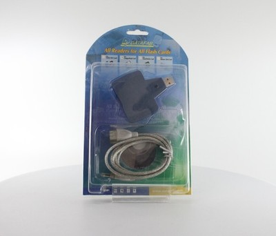 Datafab USB CompactFlash Card Reader - Blue (KECF-USBG)
