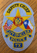 ALLEN TEXAS POLICE small DEPUTY CHIEF POLICE PATCH