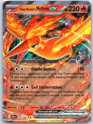 Team Rocket's Moltres ex 031/182 Destined Rivals Double Rare Holo
