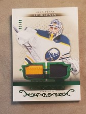 Ukko-Pekka Luukkonen 2021-22 UD Artifacts Rookies Emerald Materials /99