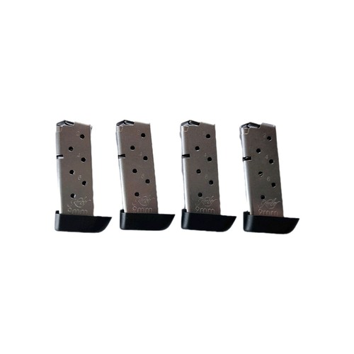 LOT of (4) Kimber Micro 9 7-Round OEM 9mm Magazine w/Extended Basepad - 1200845A - Picture 1 of 2