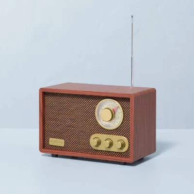 Portable AM/FM Bluetooth Radio Tonal Brown - Hearth & Hand with Magnolia