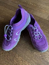 Lands End Girl s 5 Purple Youth Trekker Athletic Shoes Suede Excellent Condition