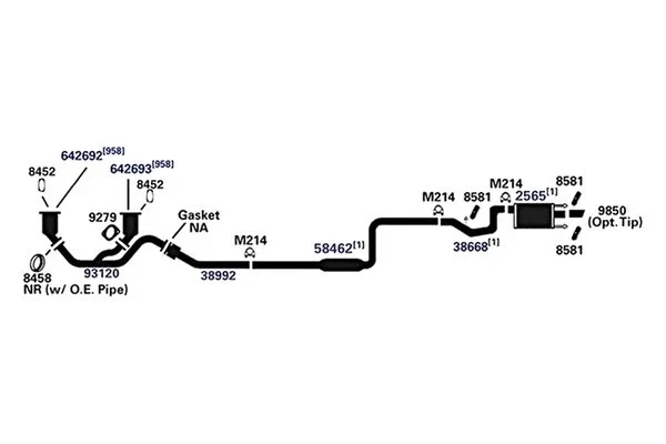 For Chrysler Sebring 01-06 AP Exhaust Aluminized Steel Exhaust Pipe Connector — 第 2/3 张图片