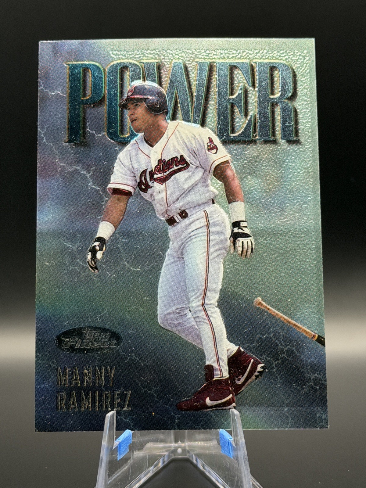 1997 Finest Manny Ramirez Power Uncommon Embossed Card #138 Cleveland Indians