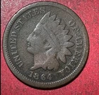 1864 US Indian Head Cent! "Bronze" Variety! Good Details! Old US Coin!