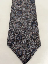 Dimitri Vintage Silk Men’s Tie Blue