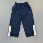 Vintage Nike Track Pants Boys 3T Blue White Mesh Lined Windbreaker Swoosh Y2K