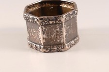 Serviettenring Silber 800 Bruckmann & S&ouml;hne Jugendstil 44gramm Monogramm HR
