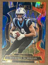 2025 Panini Select Football - Tetairoa McMillan Orange/Black Shock (RC) Panthers