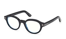 NEW TOM FORD FT6037-B 001 SHINY BLACK 49MM AUTHENTIC EYEGLASSES 49-22-145