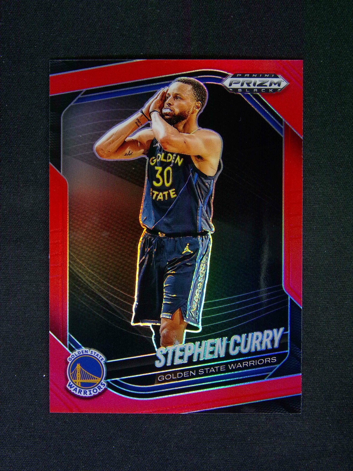 2024-25 Panini Prizm Black Stephen Curry #7 Red /299