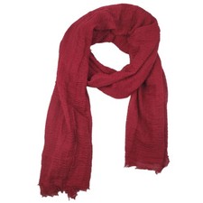 Classic Cotton Blend Crinkle Soft Lightweight Scarf Wrap Shawl