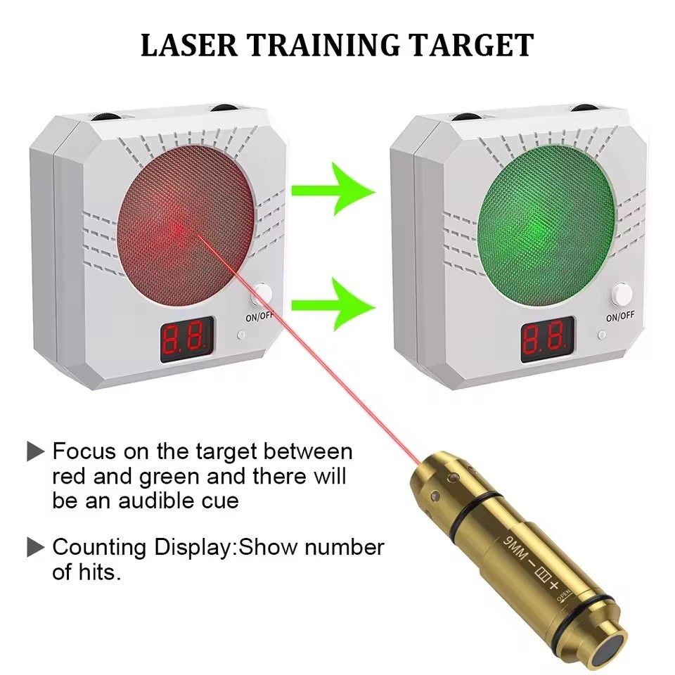 Dry Fire Laser Training Target w/ Magnetic/Adhesive mount USB-C Rechargeable - Image 3 of 4