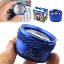 40x 30x Jewelry Loupe Magnifier Pocket Microscope for Gems  Coins