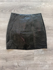Express Black Faux Leather Mini Skirt Size 0