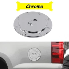 ⭕  Chrome Gas Cap Door Fuel Tank Cover Trim For Chevy Silverado Tahoe 1999-2006