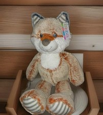 Aurora World Ebba Fox Stuffed Animal Plush Frosted Orange Gray 15" Felton Tag